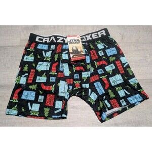 Crazy Boxer Star Wars Mandalorian Men's Sz XL Boxer Brief Christmas NWT Presents